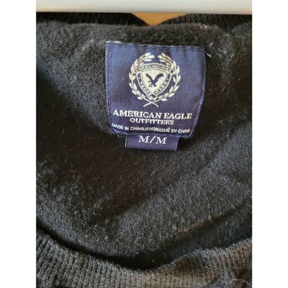 American eagle black dolman sweater lounge work attire comfortable medium - Picture 2 of 3